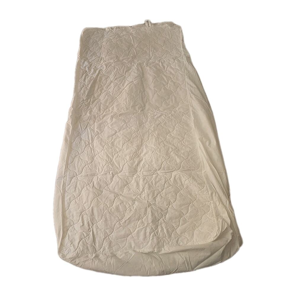 Posturepedic White Zippered Waterproof‎ Quilted Mattress Protector Cover 39"x75"